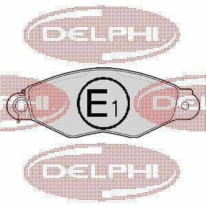 LP1610 Delphi Sapatas do freio dianteiras de disco