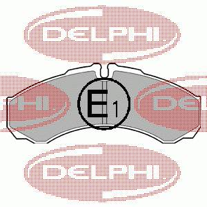 LP1616 Delphi Sapatas do freio traseiras de disco