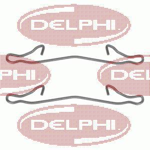6001549808 Renault (RVI) Kit de molas de fixação de sapatas de disco dianteiras