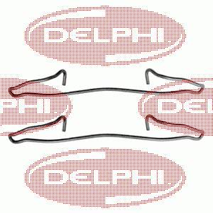 Kit de molas de fixação de sapatas de disco dianteiras Ford Sierra II GBG, GB4