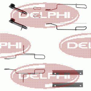 442765 Peugeot/Citroen Kit de molas de fixação de sapatas de disco dianteiras