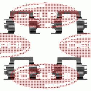 Kit de molas de fixação de sapatas de disco traseiras Isuzu Trooper  