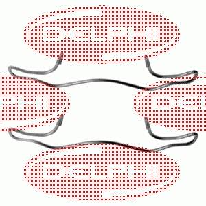 410832774R Renault (RVI) Kit de molas de fixação de sapatas de disco dianteiras