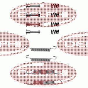 34410304724 BMW Kit de montagem das sapatas traseiras de tambor