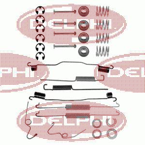 Kit de montagem das sapatas traseiras de tambor para Ford Transit III V