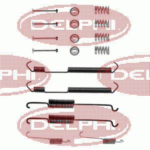 LY1063 Delphi Kit de montagem das sapatas traseiras de tambor