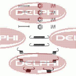 7701204840 Renault (RVI) Kit de montagem das sapatas traseiras de tambor