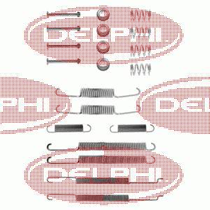 LY1206 Delphi Kit de montagem das sapatas traseiras de tambor
