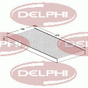 TSP0325026 Delphi Filtro de salão