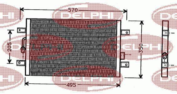 Radiador de aparelho de ar condicionado 3005K8C1 Polcar