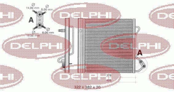30C44002 Eaclima Radiador de aparelho de ar condicionado