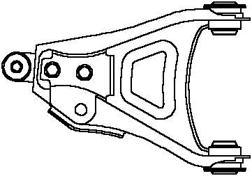 8200197181 Renault (RVI) Braço oscilante inferior esquerdo de suspensão dianteira