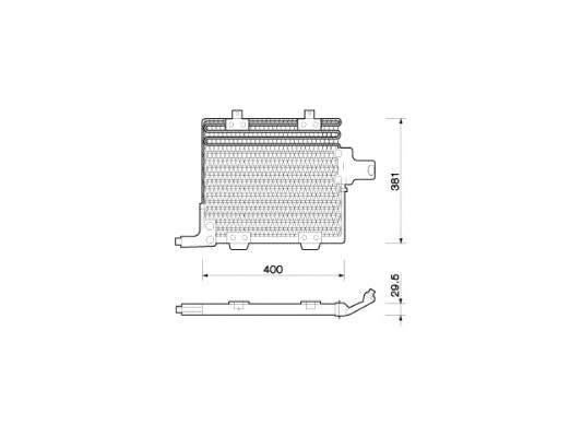 Radiador de aparelho de ar condicionado Ford Sierra II GBC,GBG