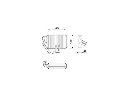 Radiador de forno (de aquecedor) NRF 54224 preço, a partir de 33,69 USD