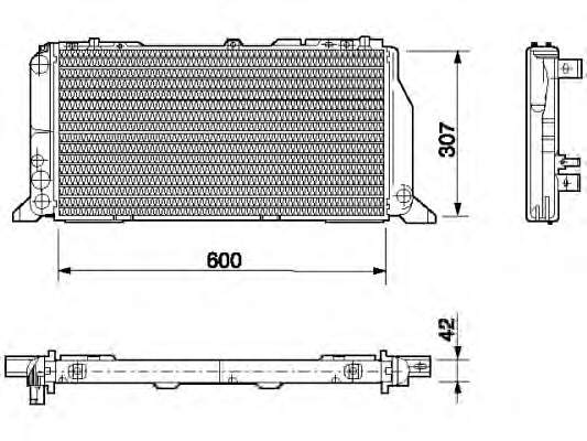 Compre 893121251 VAG Radiador de esfriamento de motor