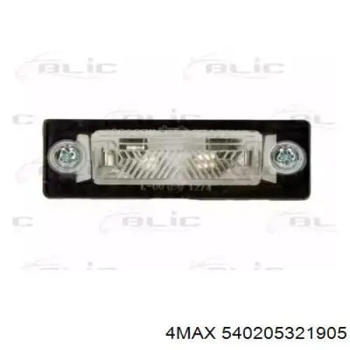 Lanterna da luz de fundo de matrícula traseira 15A063002B TYC