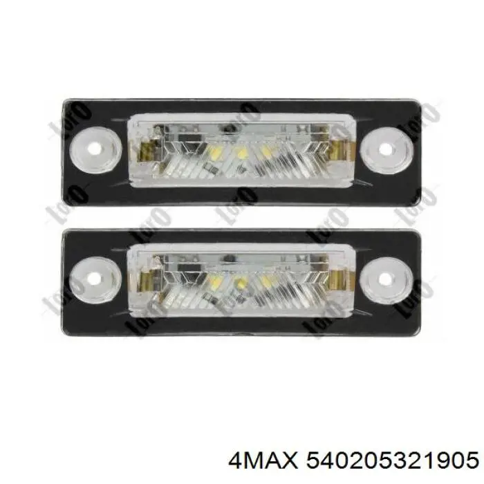 Compre 15A063002B TYC Lanterna da luz de fundo de matrícula traseira