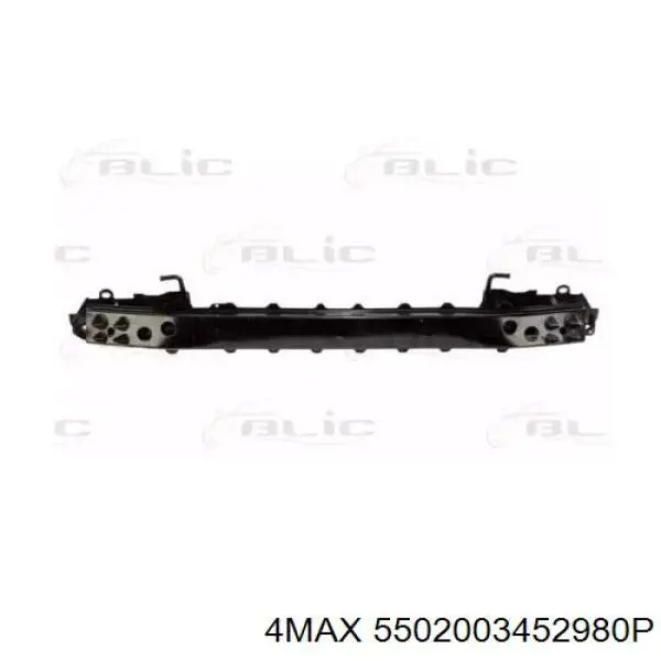5502003452980P 4max Reforçador do pára-choque traseiro