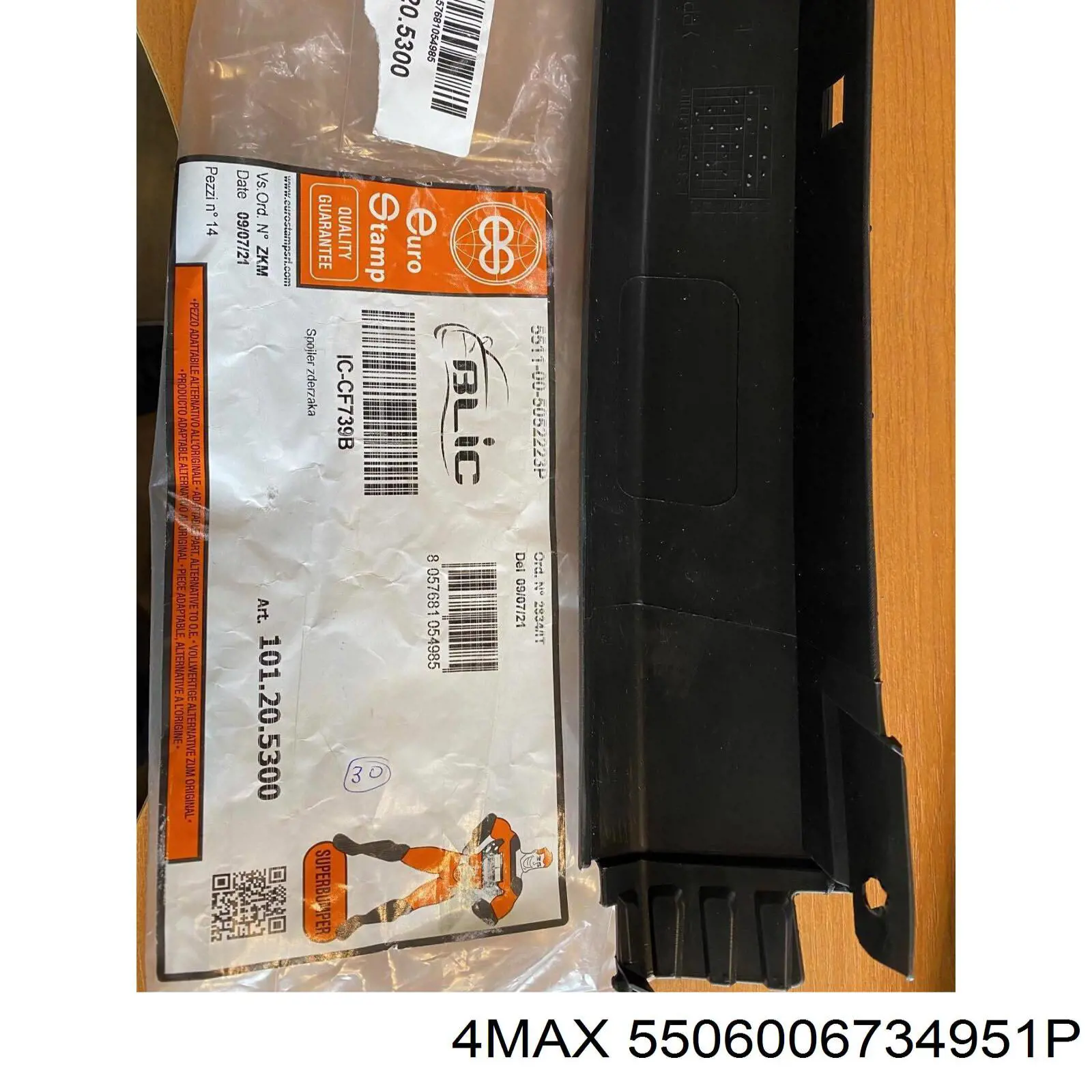 5506006734951P 4max Pára-choque traseiro