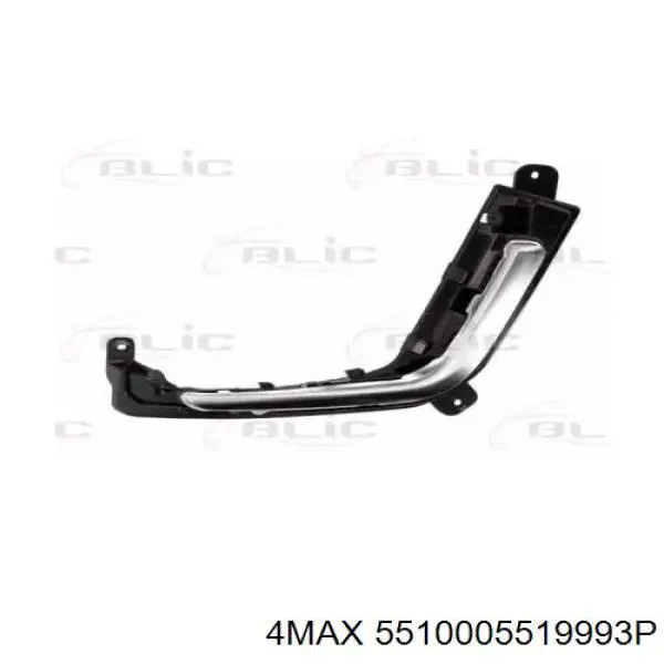 9674579180 Peugeot/Citroen Grelha esquerda do pára-choque dianteiro