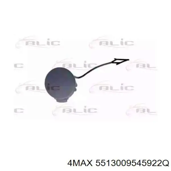 Compre 1T0807241CGRU VAG Tampão dianteira do pára-choque do gancho de reboque