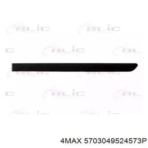 1K48537549B9 VAG Moldura da porta traseira esquerda