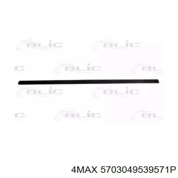 3B0853515B41 VAG Moldura da porta dianteira esquerda superior