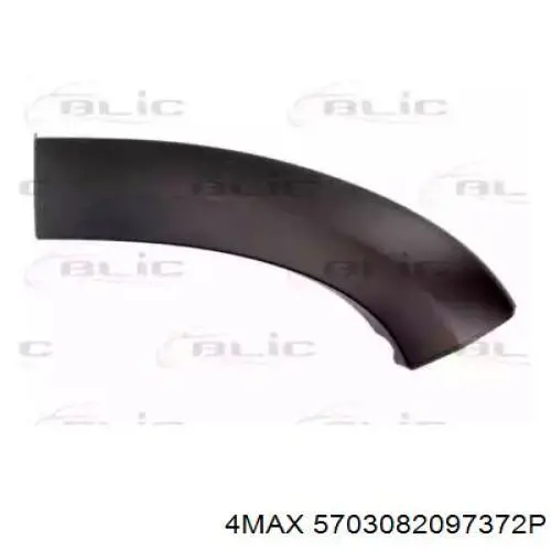 735423190 Fiat/Alfa/Lancia Placa sobreposta direita do pára-choque dianteiro