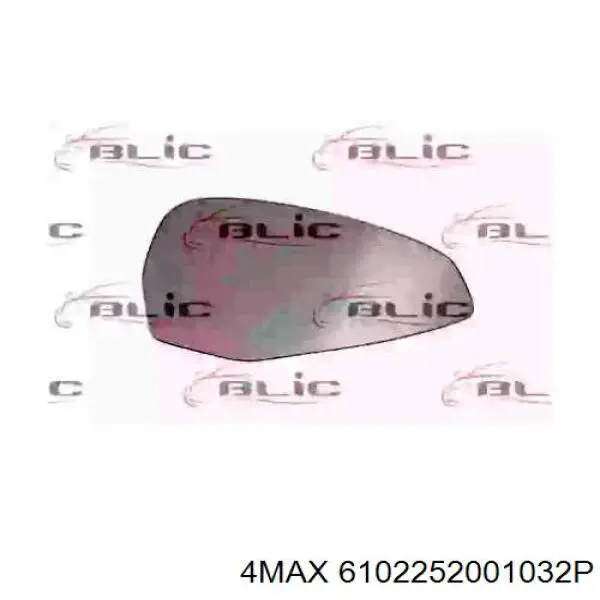 8W0857536D VAG Elemento espelhado do espelho de retrovisão direito