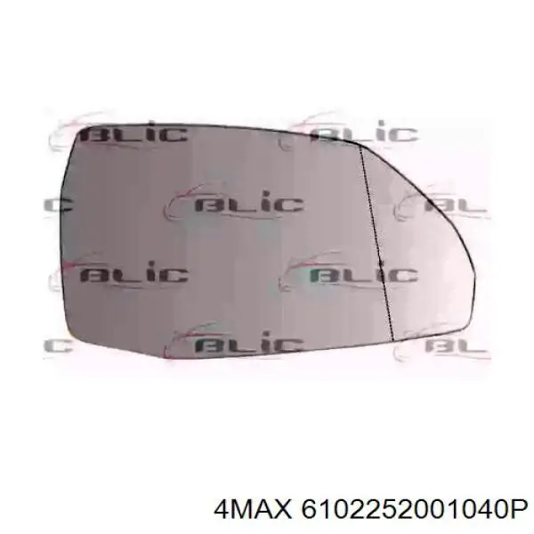 1728286 Ford Elemento espelhado do espelho de retrovisão direito