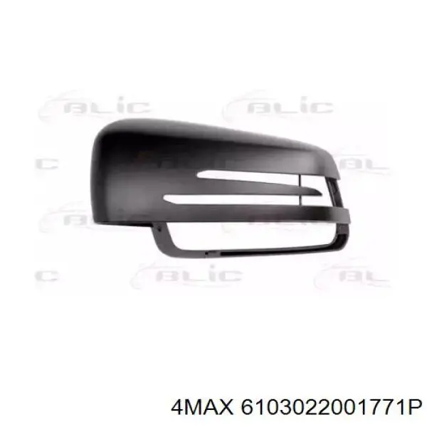 A21281067009775 Mercedes Placa sobreposta (tampa) do espelho de retrovisão esquerdo