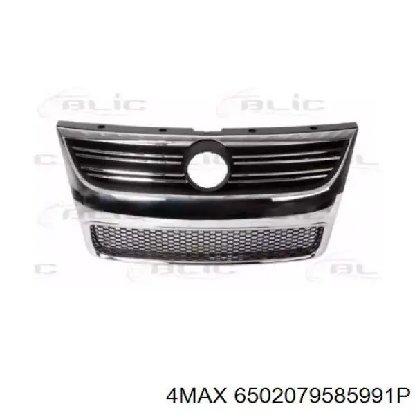 6502079585991P 4max Placa sobreposta (carcaça) de grelha do radiador