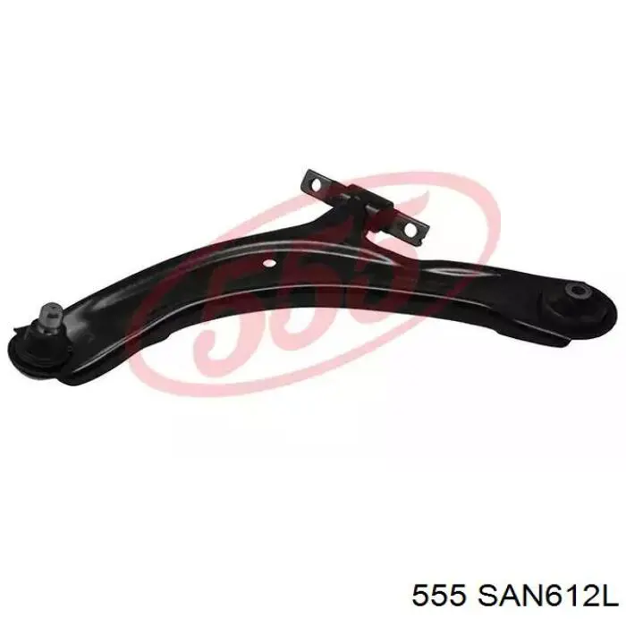 SAN612L 555 Braço oscilante inferior esquerdo de suspensão dianteira