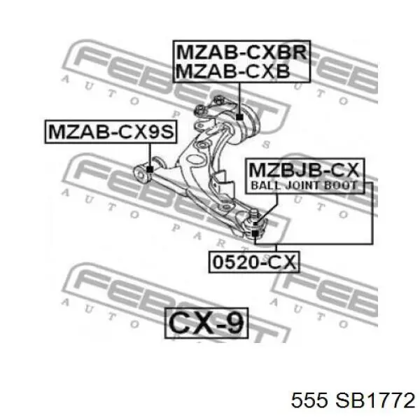 Suporte de esfera inferior 555 SB1772 preço, a partir de 30,42 USD