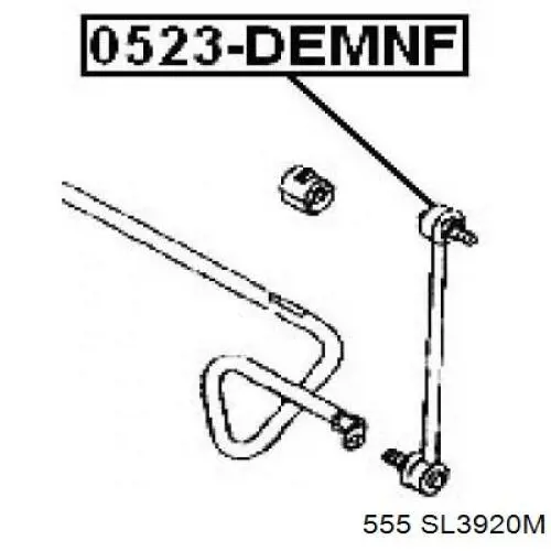 Montante de estabilizador dianteiro 555 SL3920M preço, a partir de 19,17 USD