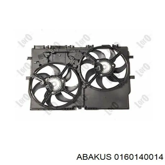 Compre 1365649080 Fiat/Alfa/Lancia Difusor do radiador de esfriamento, montado com motor e roda de aletas