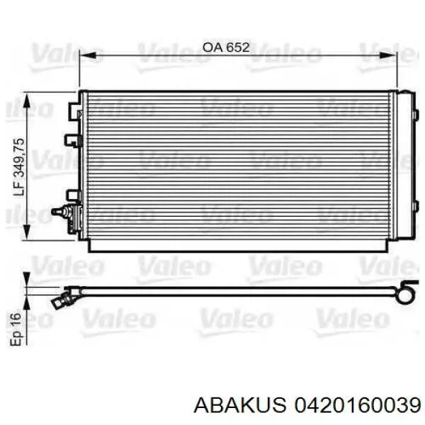 Radiador de aparelho de ar condicionado BC762 Magneti Marelli