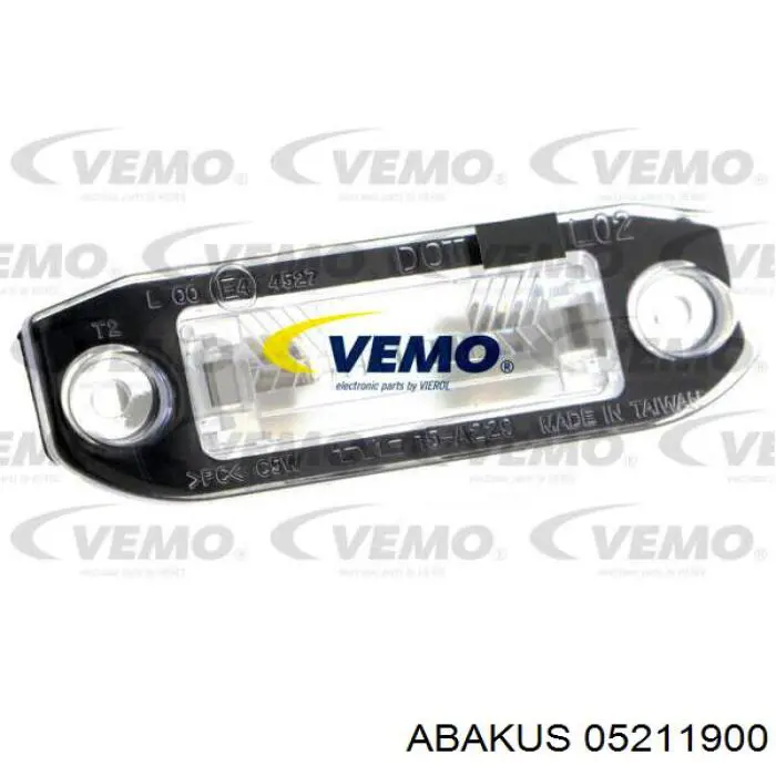 Lanterna da luz de fundo de matrícula traseira Depo/Loro/Abakus 05211900
