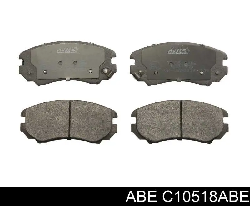 Compre C10518ABE ABE Sapatas do freio dianteiras de disco