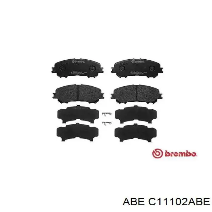 Compre C11102ABE ABE Sapatas do freio dianteiras de disco