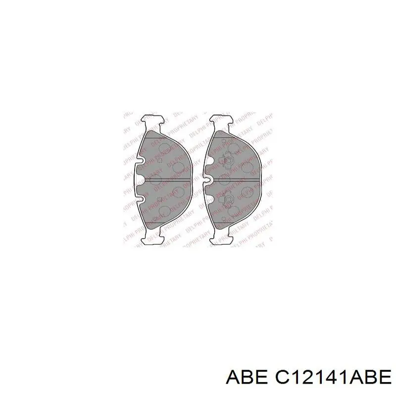 Compre C12141ABE ABE Sapatas do freio dianteiras de disco