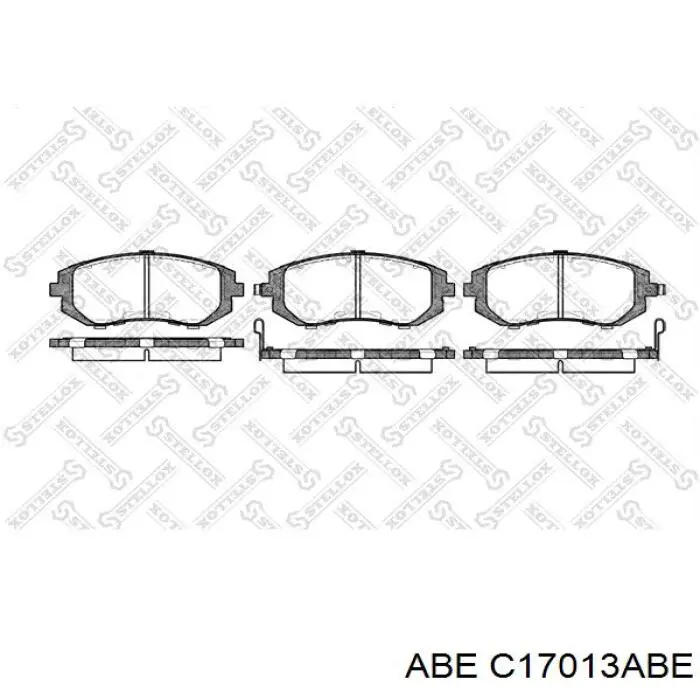Compre C17013ABE ABE Sapatas do freio dianteiras de disco