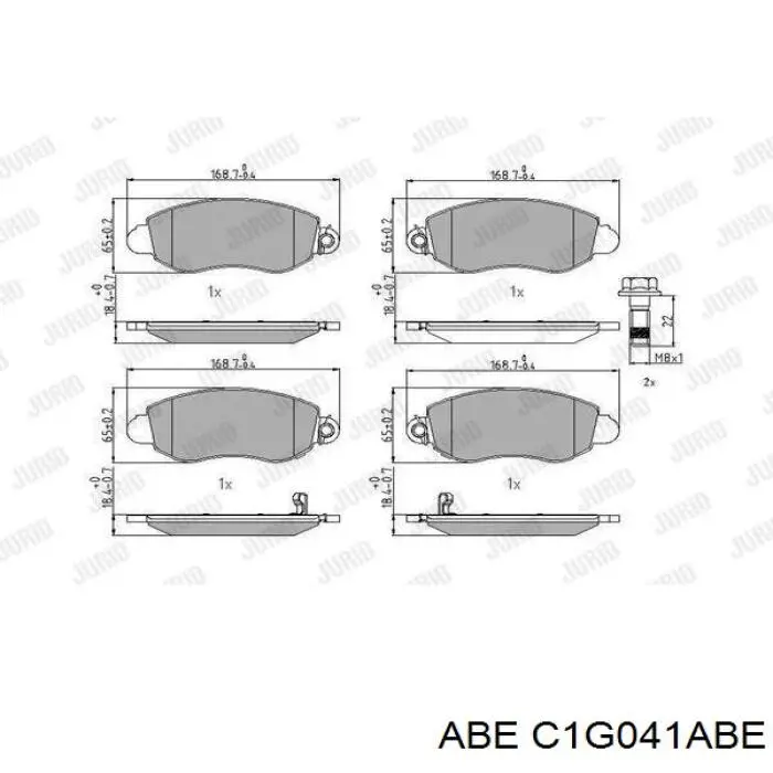 Compre C1G041ABE ABE Sapatas do freio dianteiras de disco