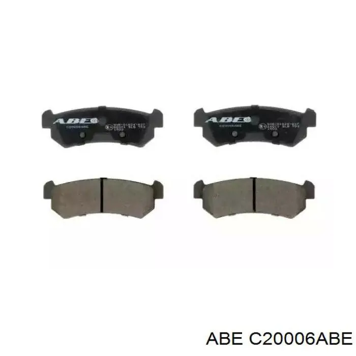 Compre C20006ABE ABE Sapatas do freio traseiras de disco