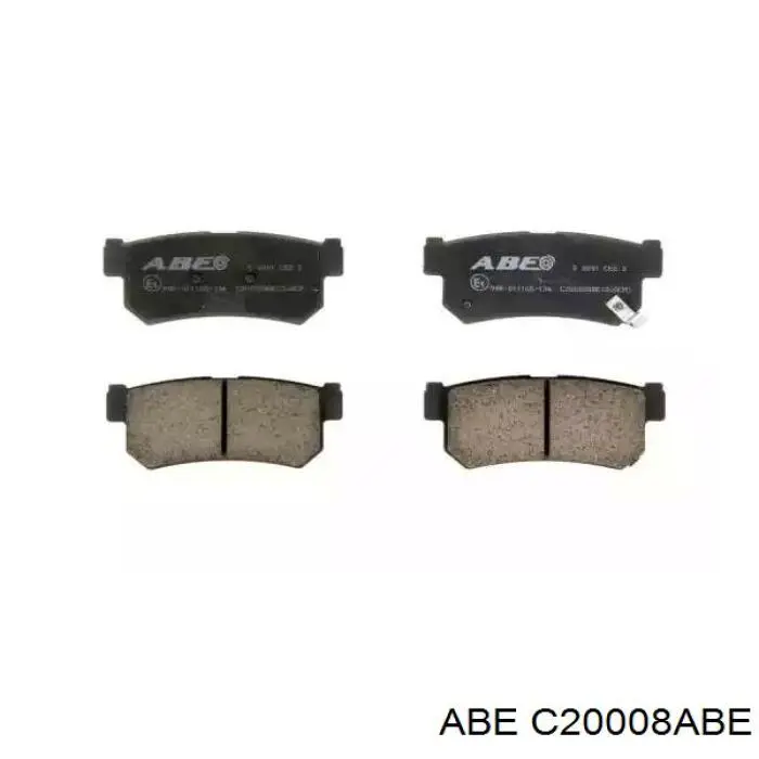 Compre C20008ABE ABE Sapatas do freio traseiras de disco