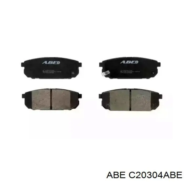 Compre C20304ABE ABE Sapatas do freio traseiras de disco