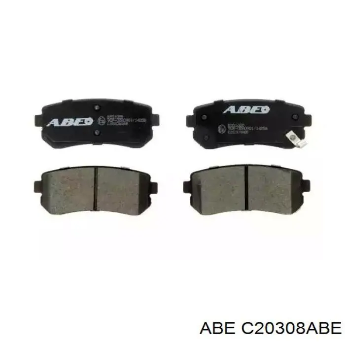 Sapatas do freio traseiras de disco ABE C20308ABE preço, a partir de 22,39 USD