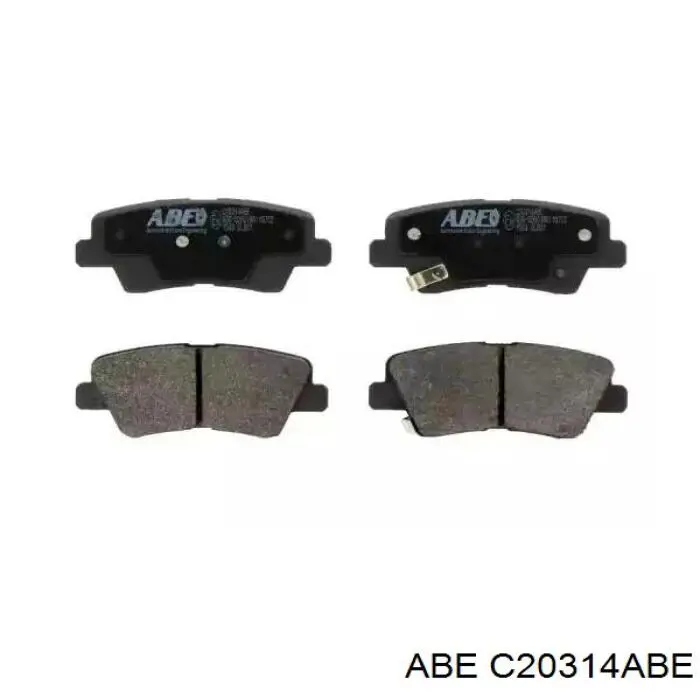 Compre C20314ABE ABE Sapatas do freio traseiras de disco