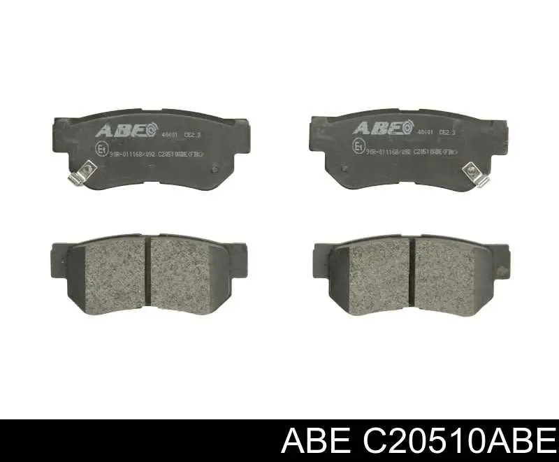 Compre C20510ABE ABE Sapatas do freio traseiras de disco