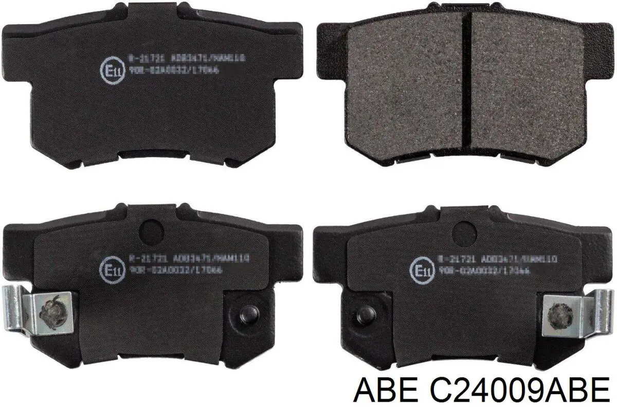 Compre C24009ABE ABE Sapatas do freio traseiras de disco